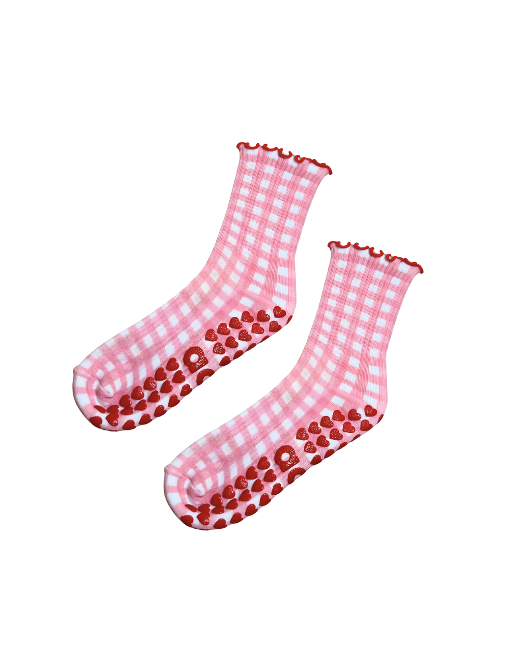 Gingham Grip Sock