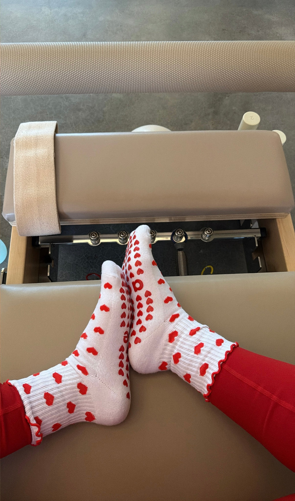 Red Heart Grip Sock