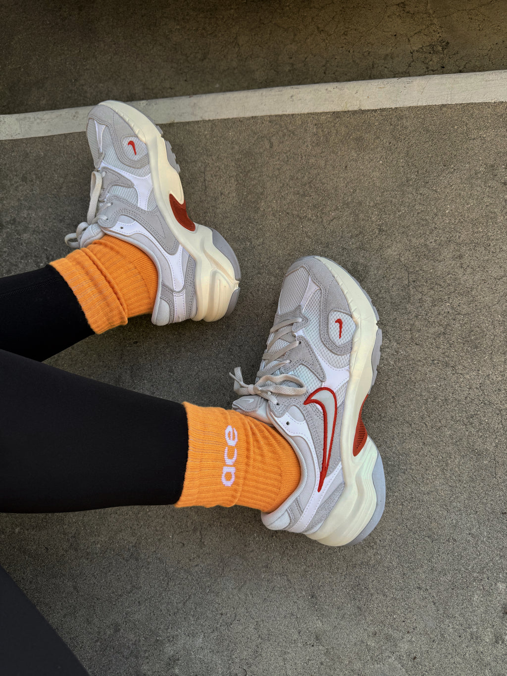 Classic Orange Grip Sock