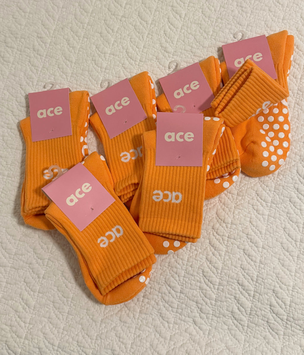 Classic Orange Grip Sock