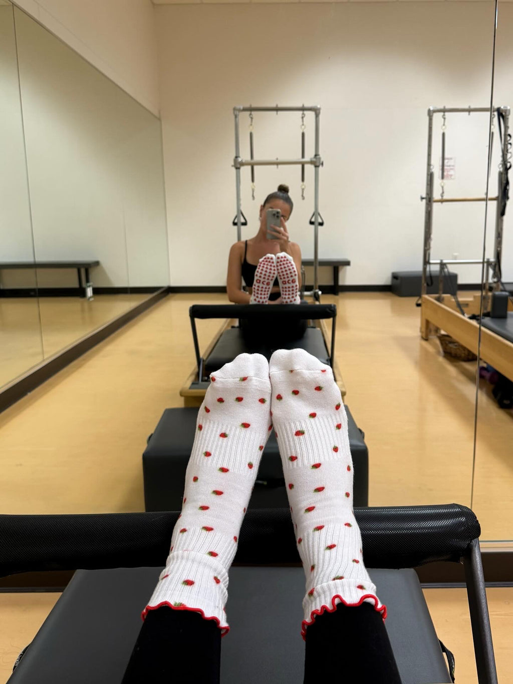 Strawberry Grip Sock