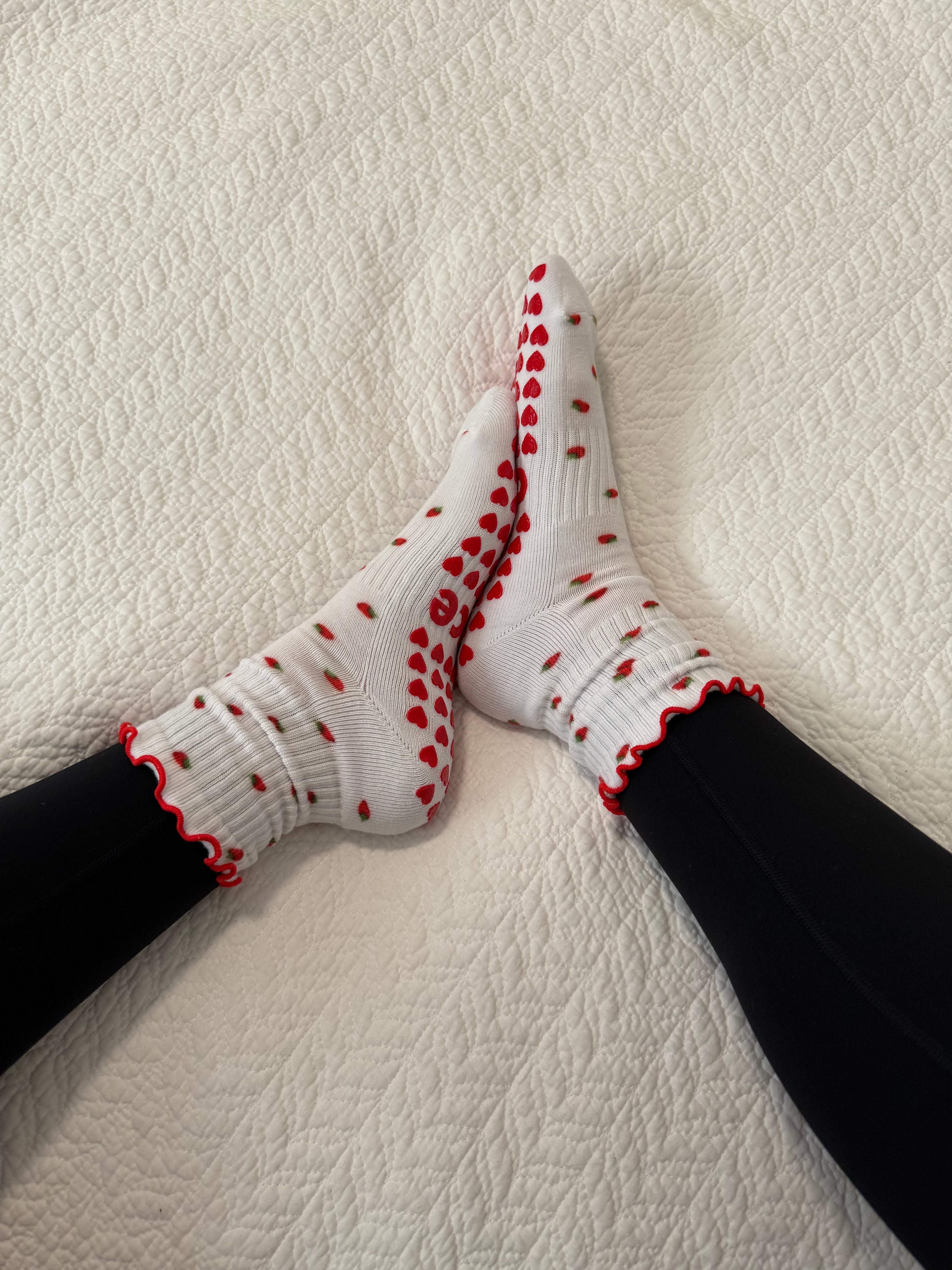 Strawberry Grip Sock