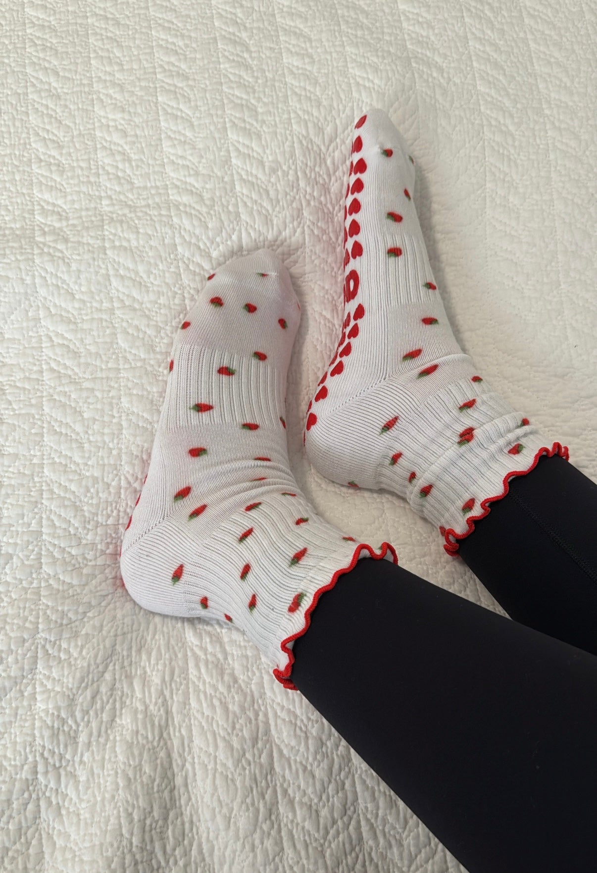 Strawberry Grip Sock