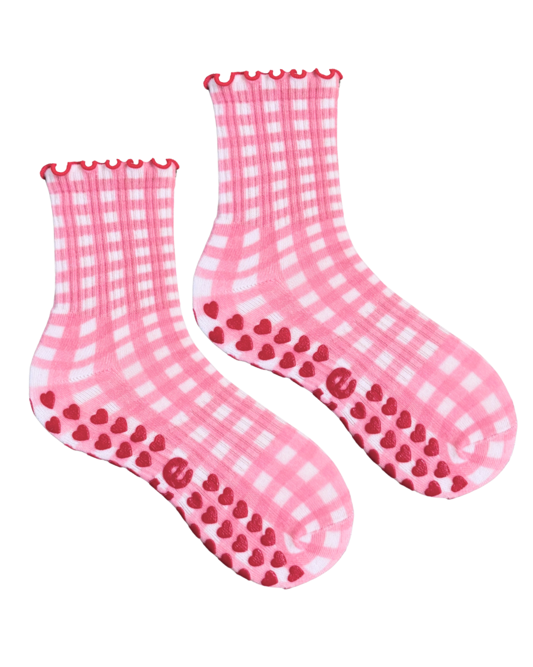 Gingham Grip Sock