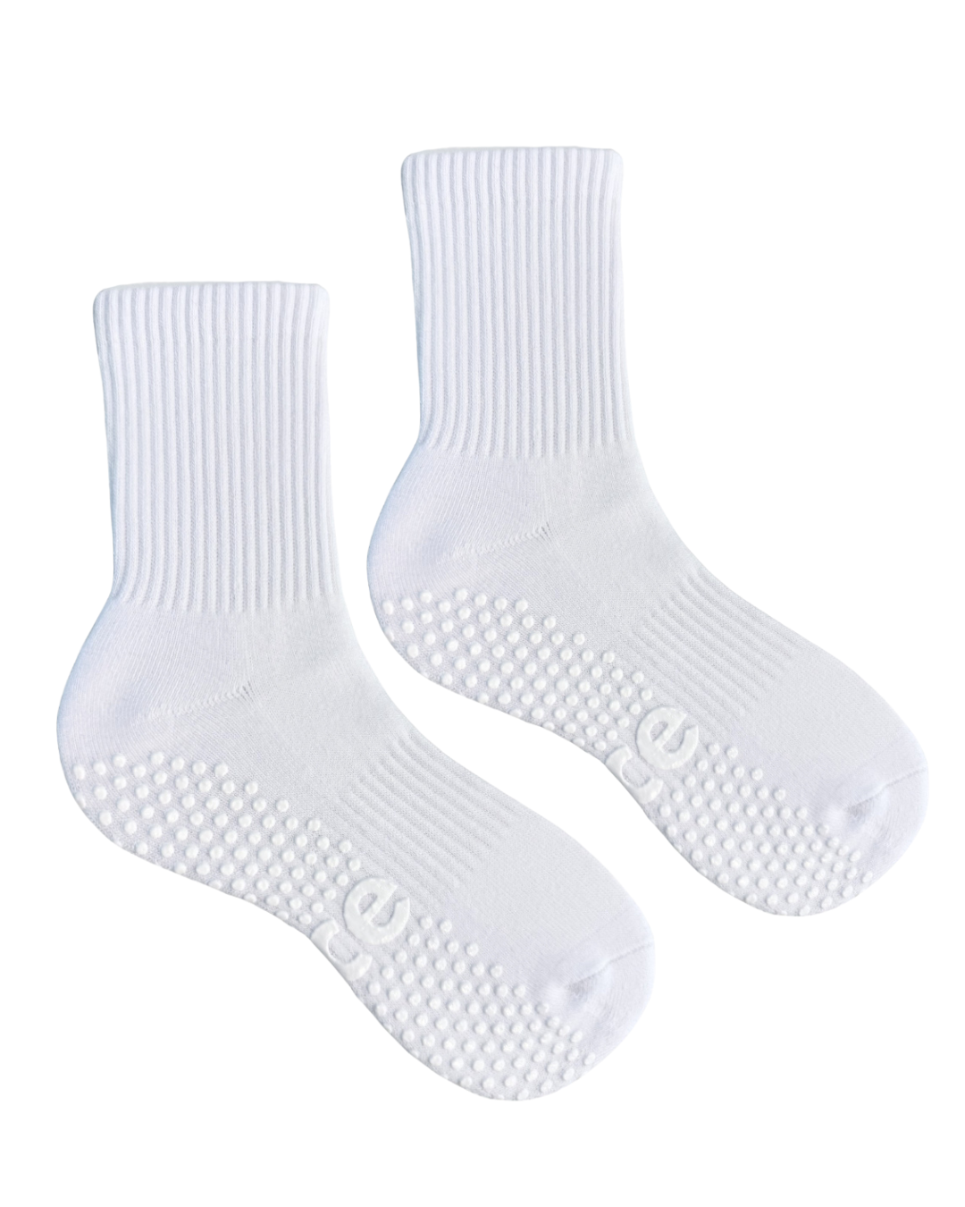 All-White Grip Socks