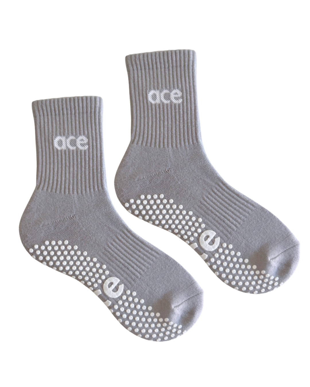 Grey Ace Grip Socks