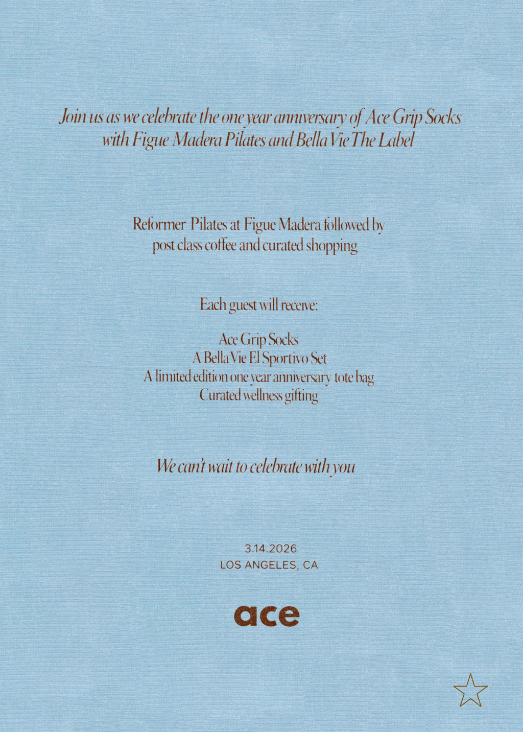 Ace Grip Socks One Year Anniversary Tickets: 12:30 PM Class
