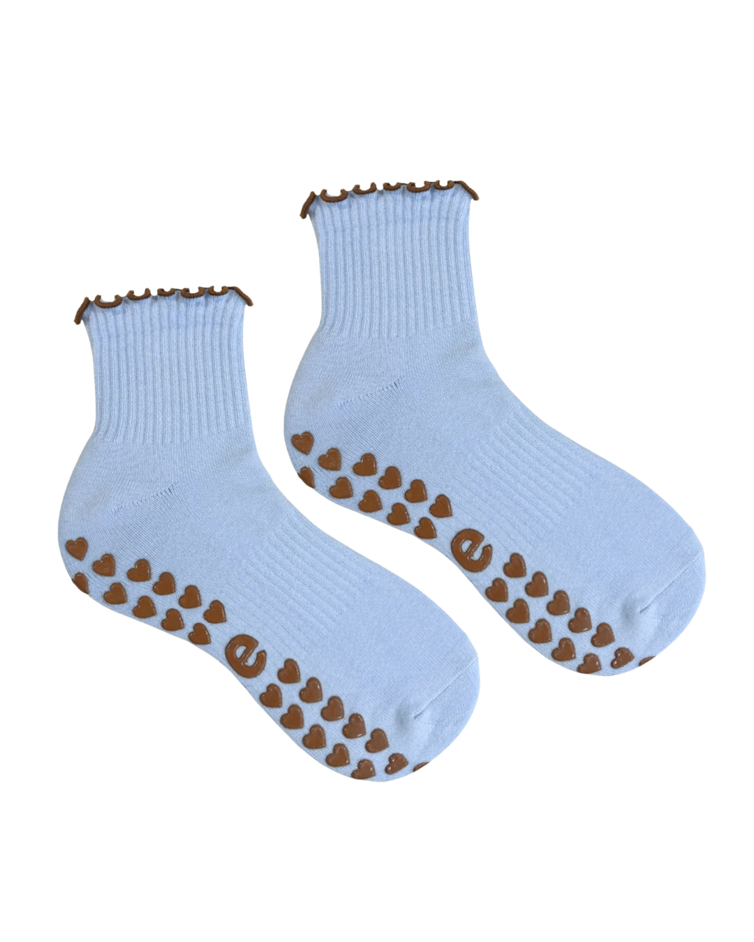 Blue&Brown Grip Sock